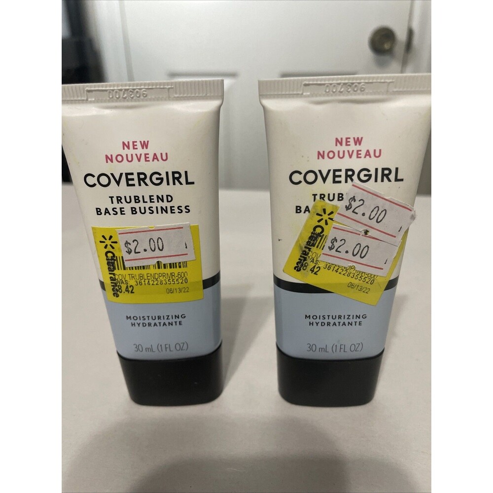 2 Covergirl TruBlend Base Business Skin Primer MOISTURIZING Face Primer 1oz each